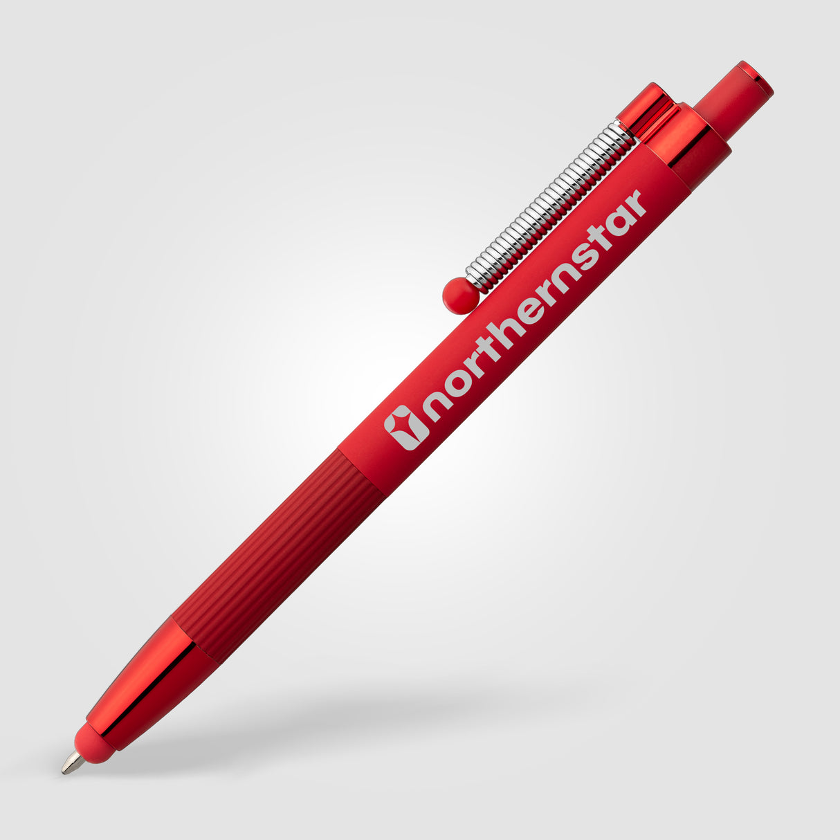 Lisbon Recycled Aluminum Monochrome Fidget  Stylus Pen