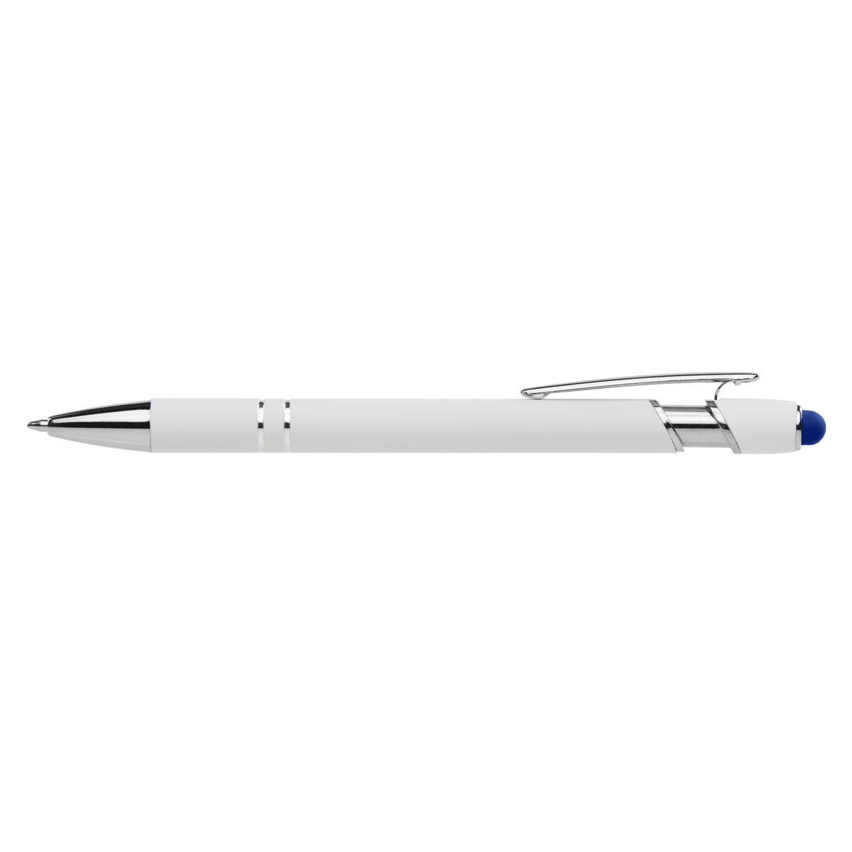 Ellipse Softy White Barrel Metal Pen w/ Stylus