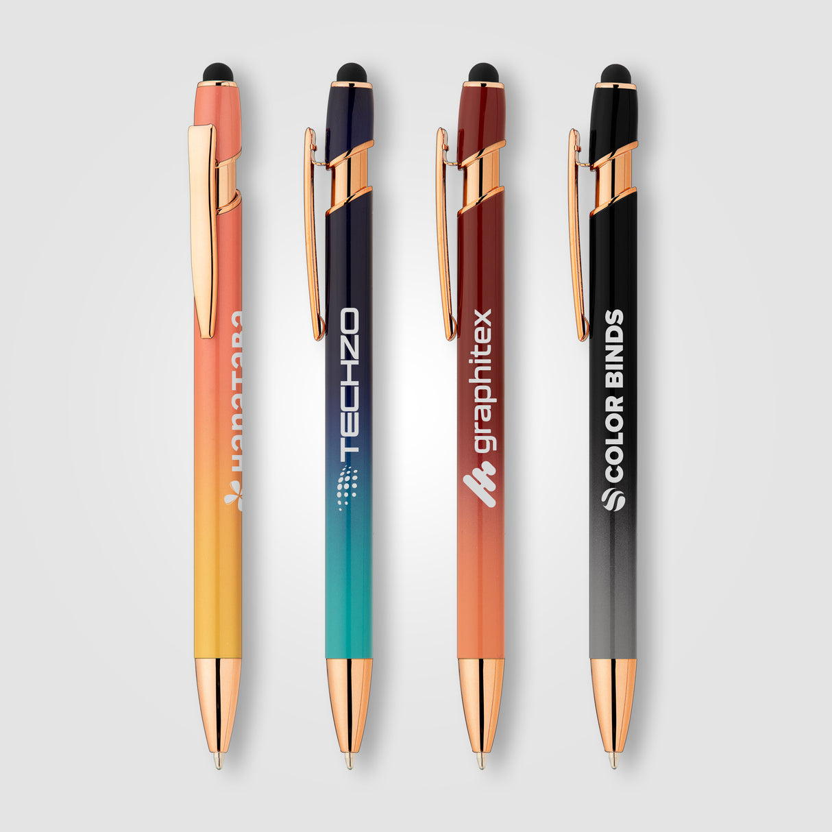 Ellipse Ombre Rose Gold Stylus Pen