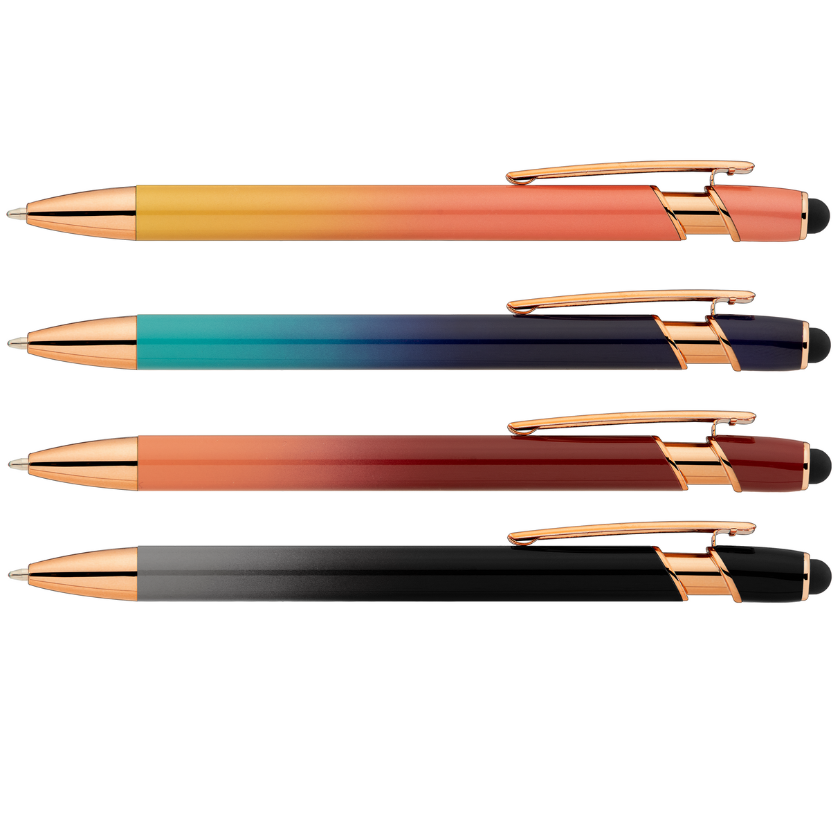 Ellipse Ombre Rose Gold Stylus Pen