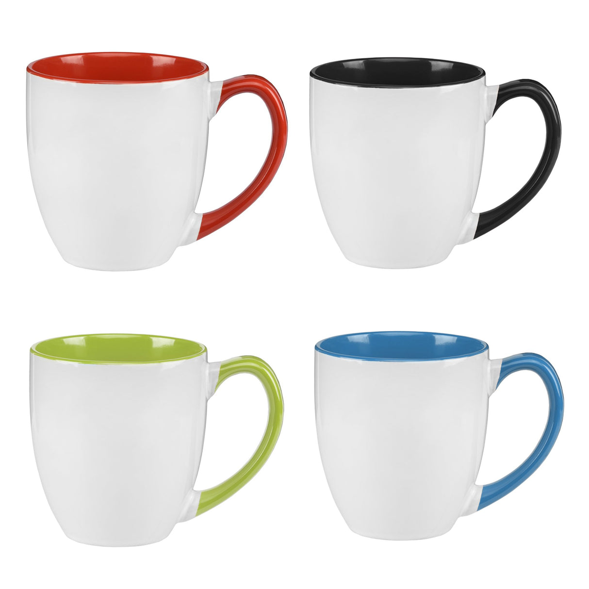 15 oz. Two-Tone Ceramic Bistro Mug