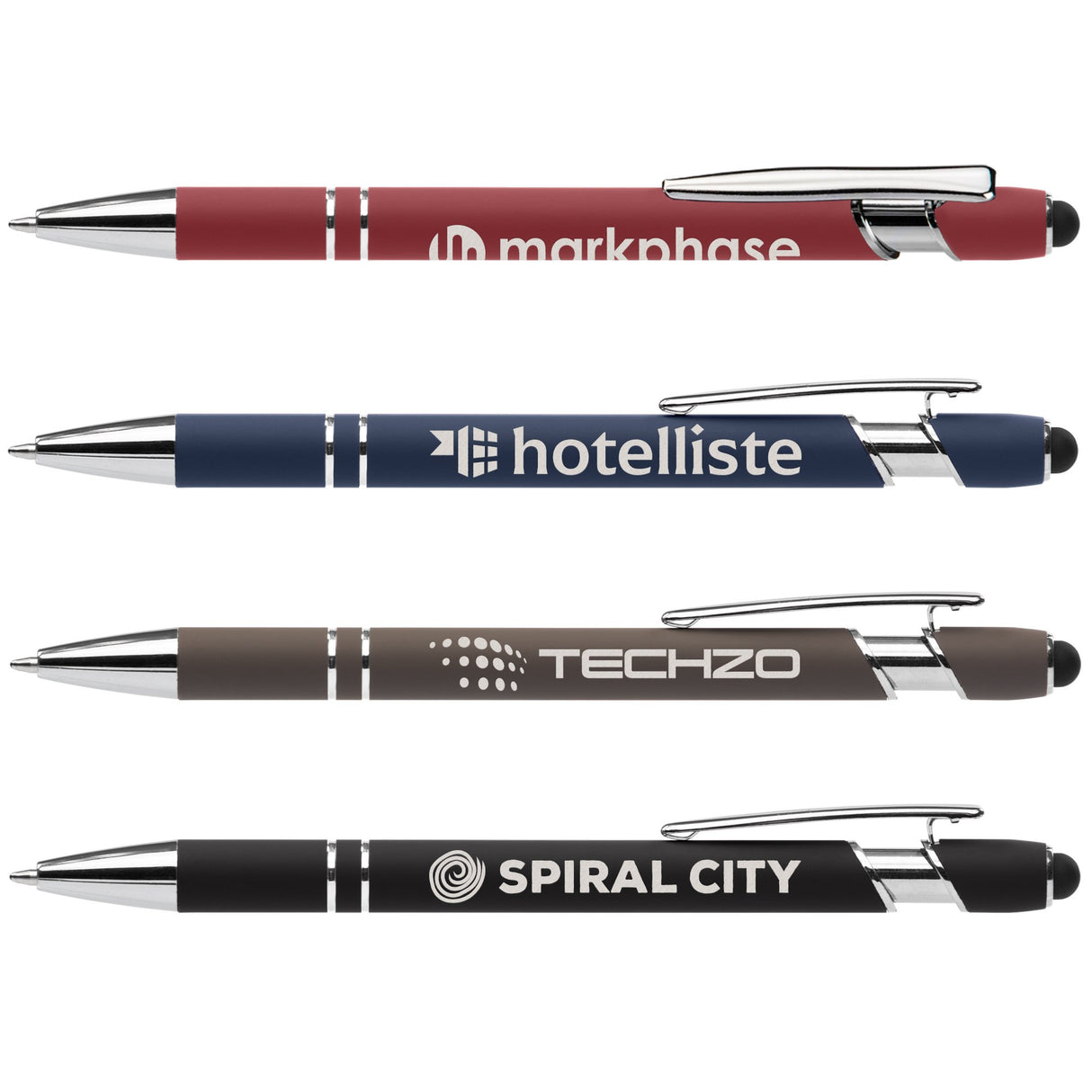 Ellipse Softy Recycled Aluminum Pen w/ Stylus + Anti-Fraud Ink
