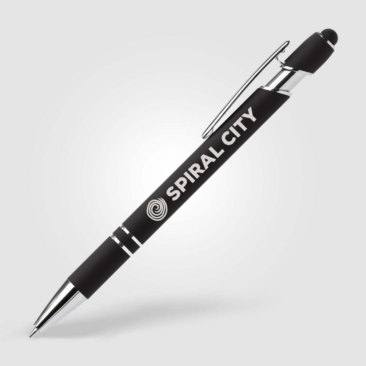 Ellipse Softy Recycled Aluminum Pen w/ Stylus + Anti-Fraud Ink