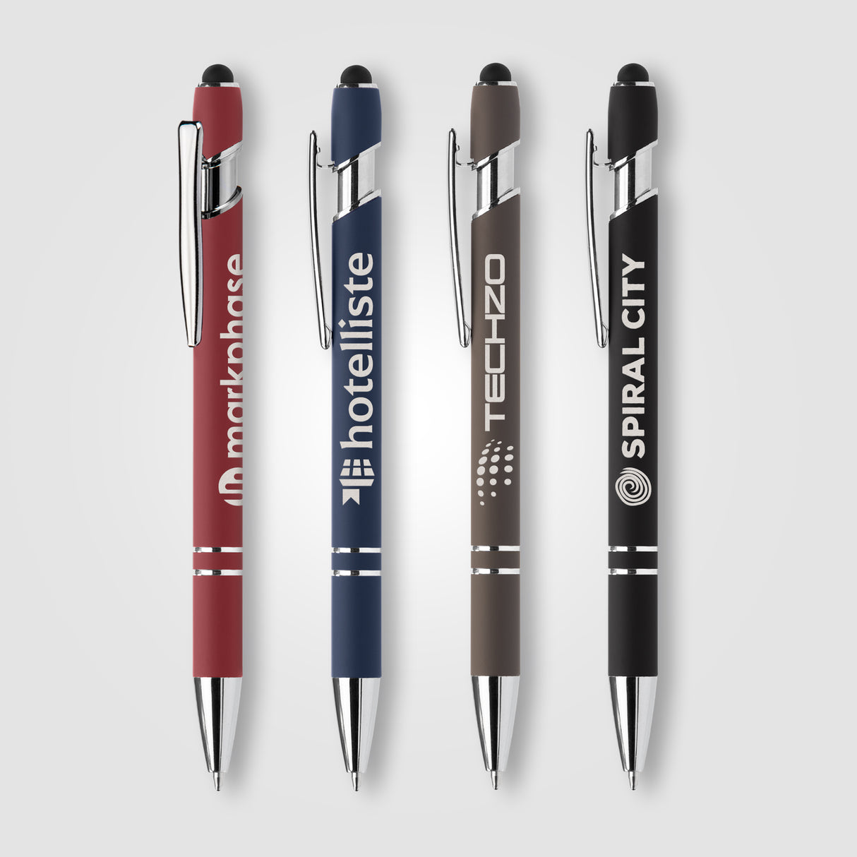 Ellipse Softy Recycled Aluminum Pen w/ Stylus + Anti-Fraud Ink