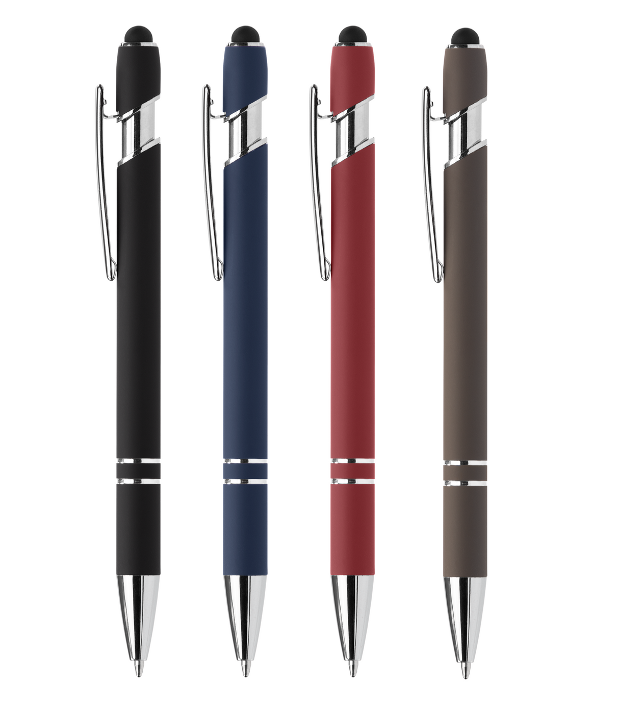 Ellipse Softy Recycled Aluminum Pen w/ Stylus + Anti-Fraud Ink