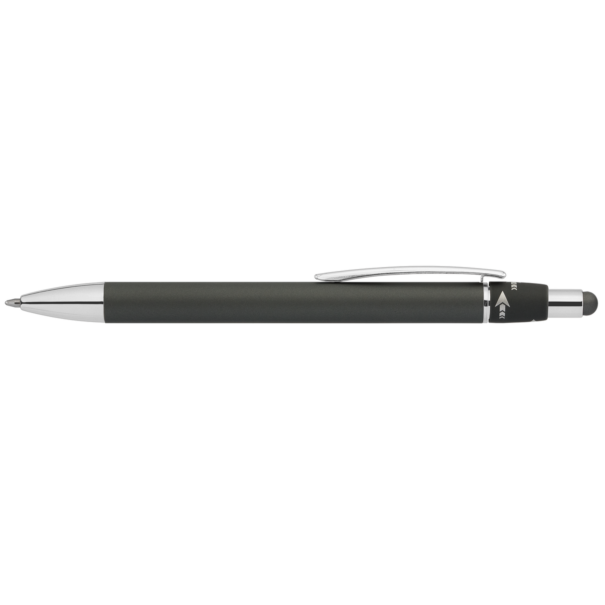 Orbit Spinner Chrome Metal Pen w/ Stylus