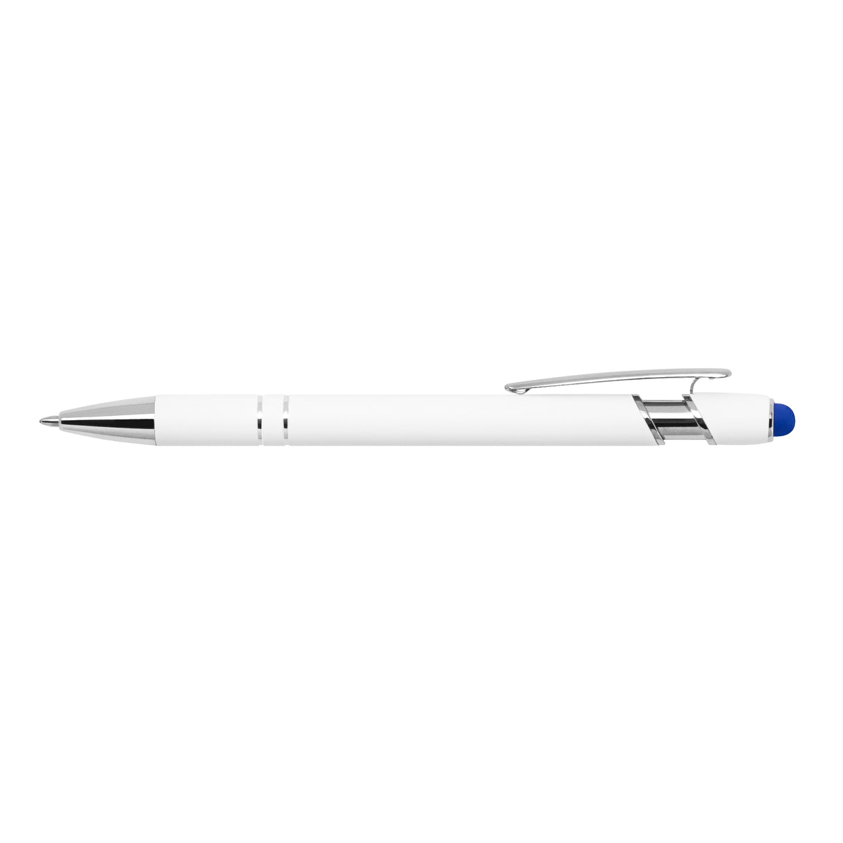 Ellipse Softy White Barrel Metal Pen w/ Stylus