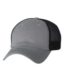 Contrast-Stitch Mesh-Back Cap