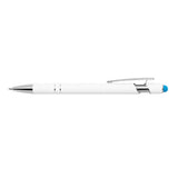 Ellipse Softy White Barrel Metal Pen w/ Stylus