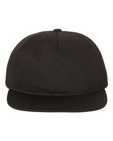 Unstructured Five-Panel Snapback Cap