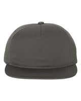 Unstructured Five-Panel Snapback Cap