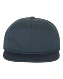 Unstructured Five-Panel Snapback Cap