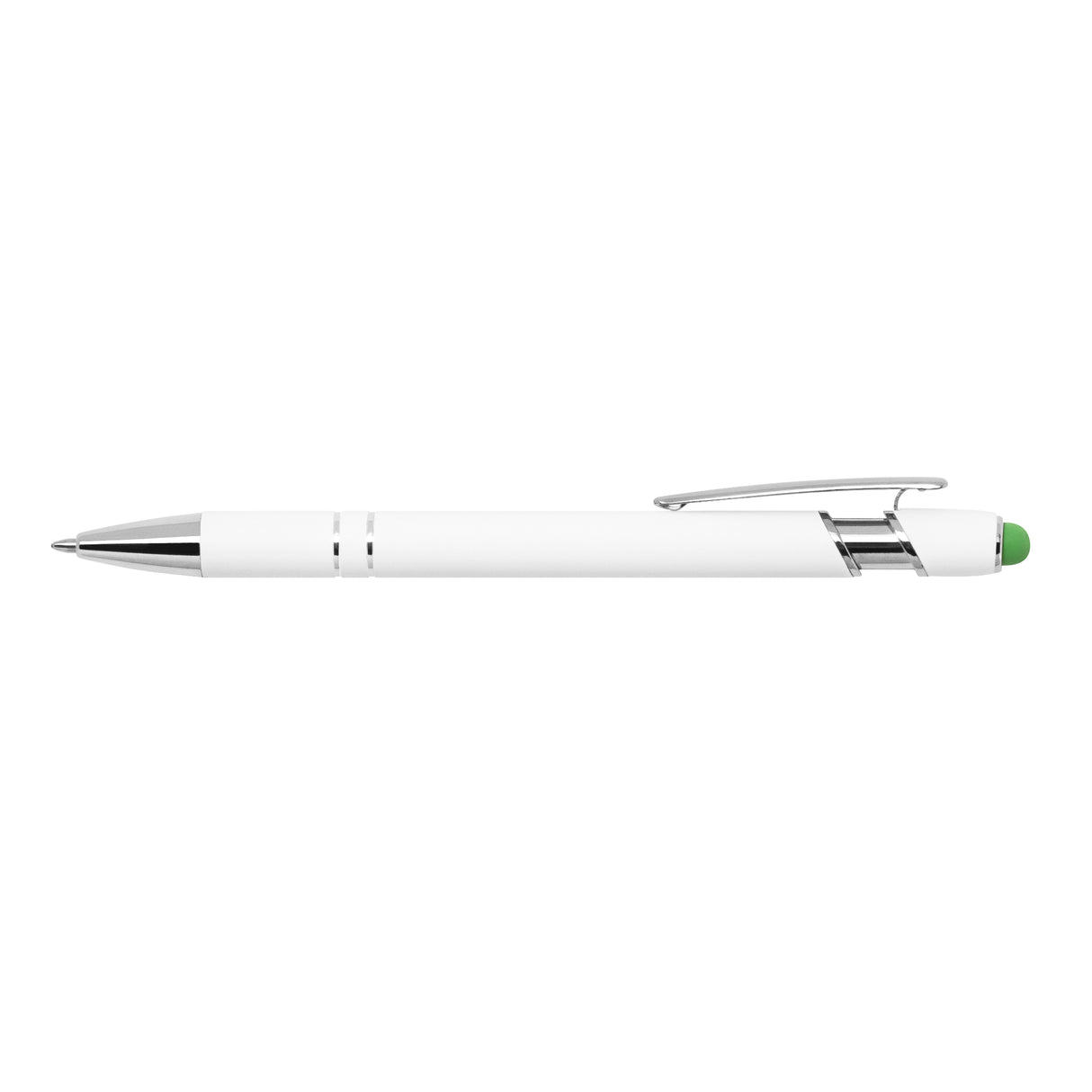 Ellipse Softy White Barrel Metal Pen w/ Stylus