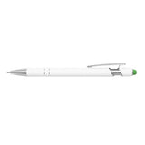 Ellipse Softy White Barrel Metal Pen w/ Stylus