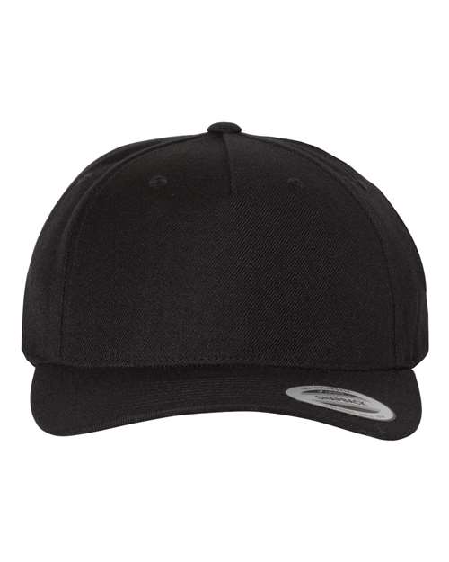 Premium Five-Panel Curved Visor Snapback Cap