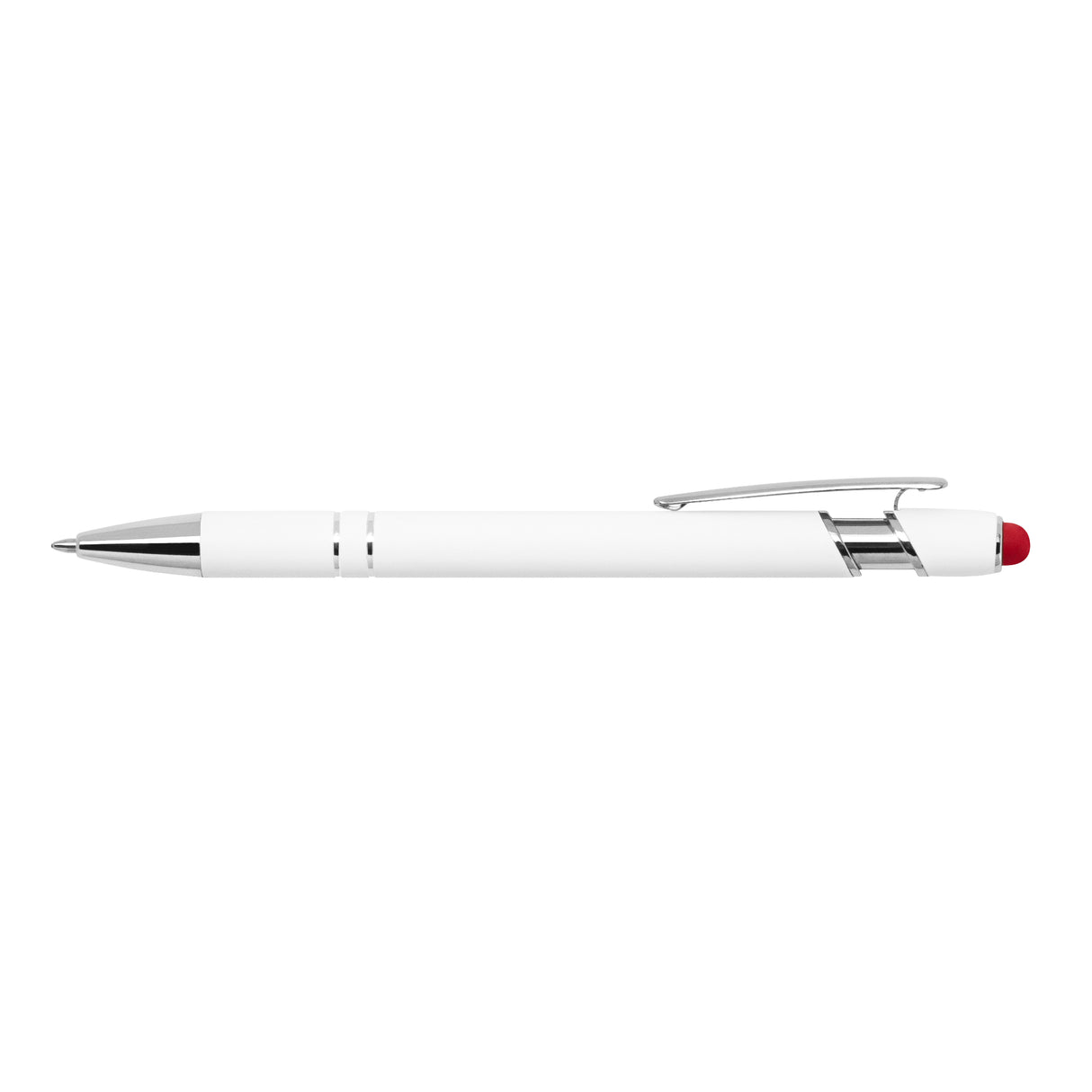 Ellipse Softy White Barrel Metal Pen w/ Stylus