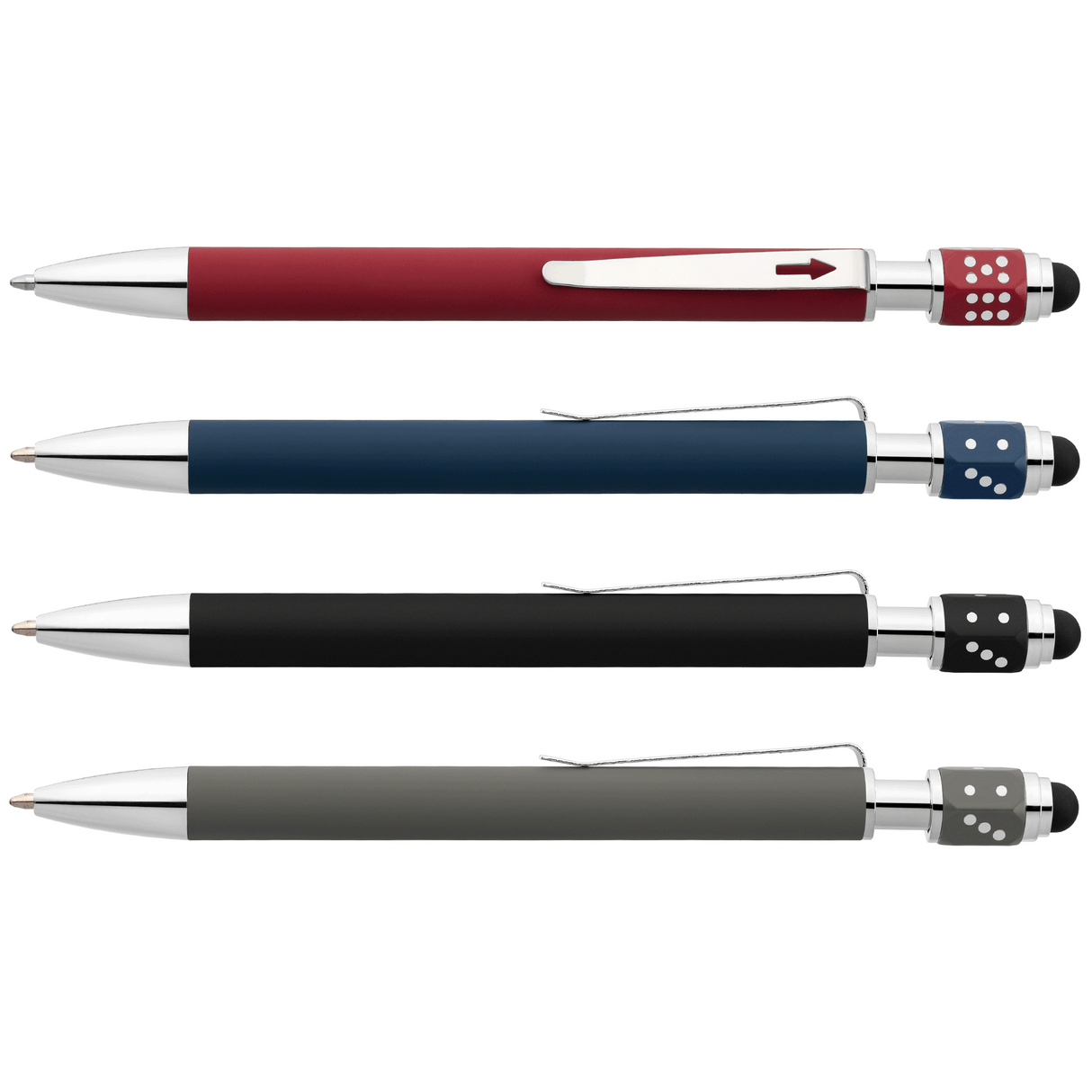 Ace Recycled Aluminum Hex-Dice Spinner Pen