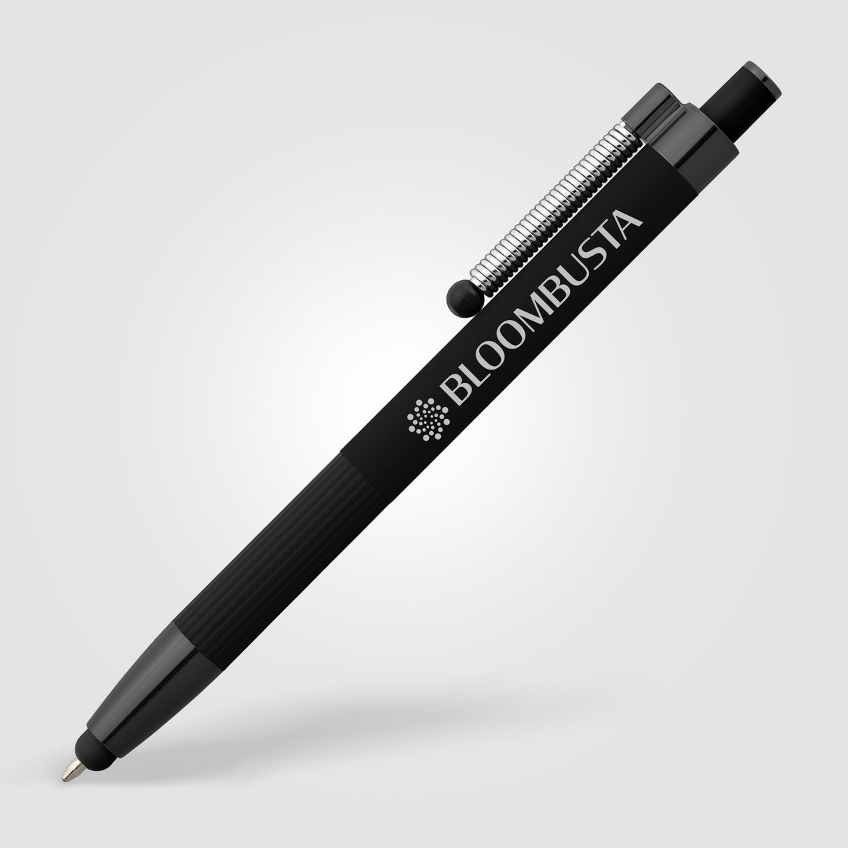 Lisbon Recycled Aluminum Monochrome Fidget  Stylus Pen