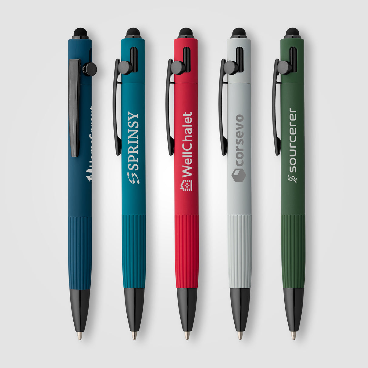 Saga Recycled Aluminum Bolt Action Stylus Pen