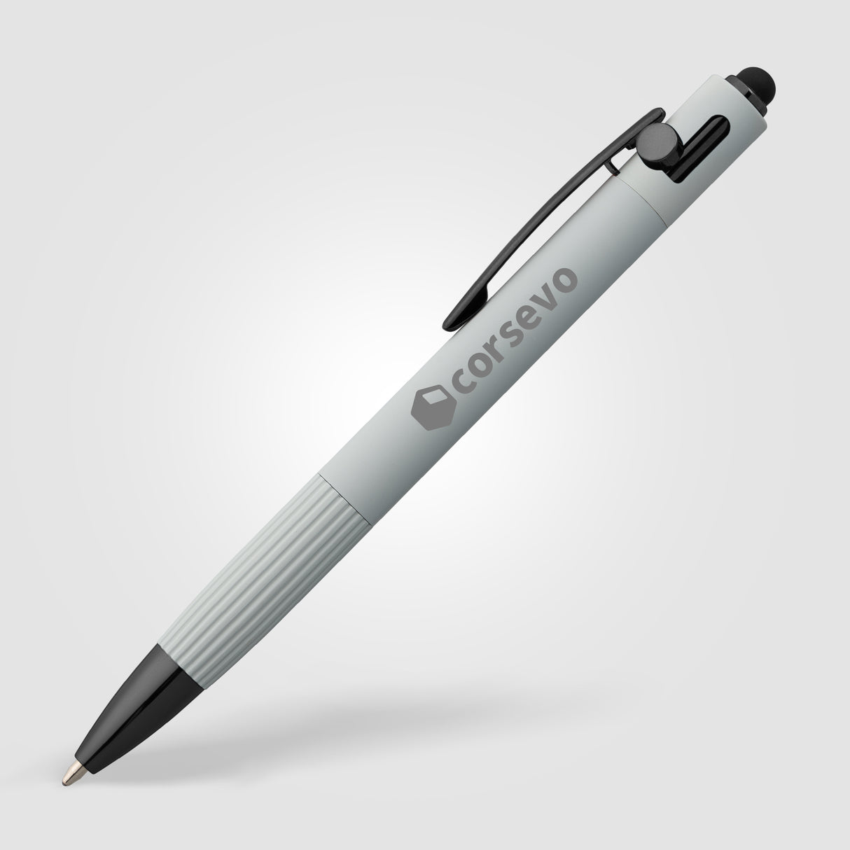 Saga Recycled Aluminum Bolt Action Stylus Pen