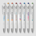 Ellipse Softy White Barrel Metal Pen w/ Stylus