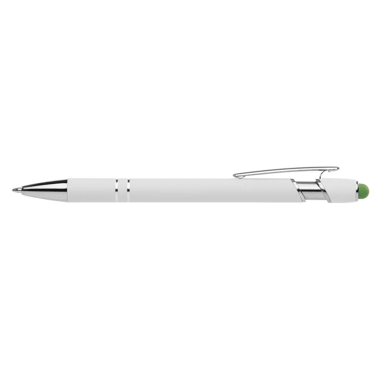 Ellipse Softy White Barrel Metal Pen w/ Stylus