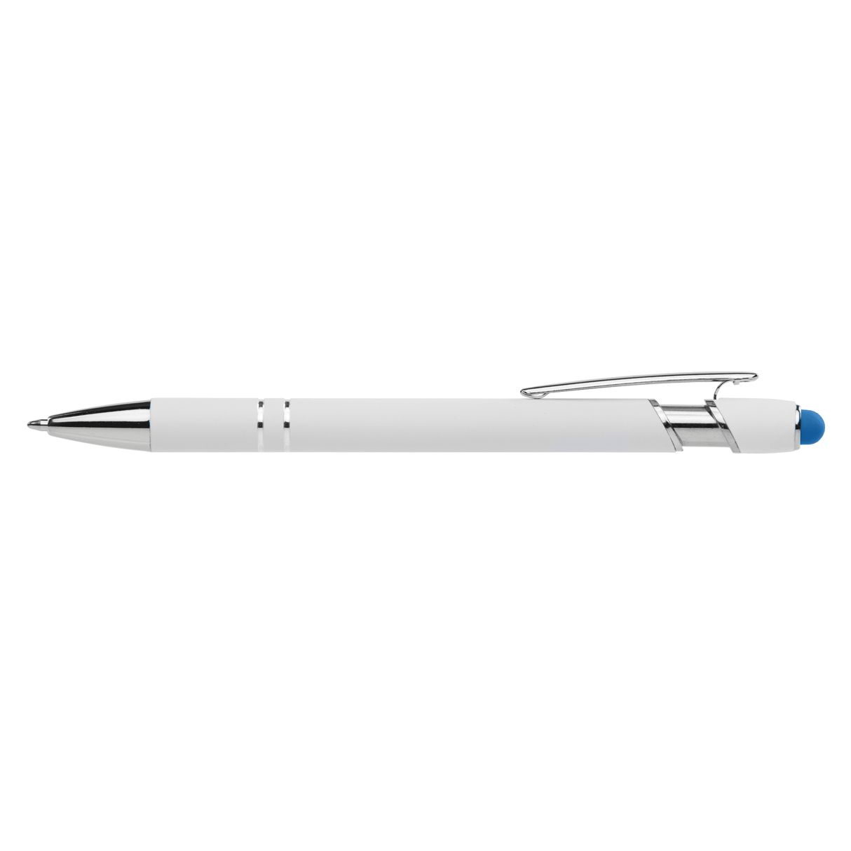 Ellipse Softy White Barrel Metal Pen w/ Stylus