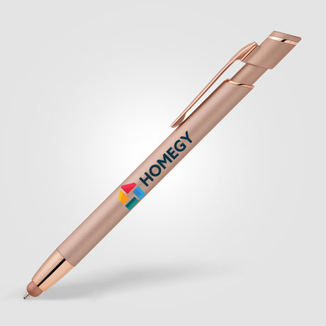 Pacific Softy Monochrome Metallic Pen w/ Stylus