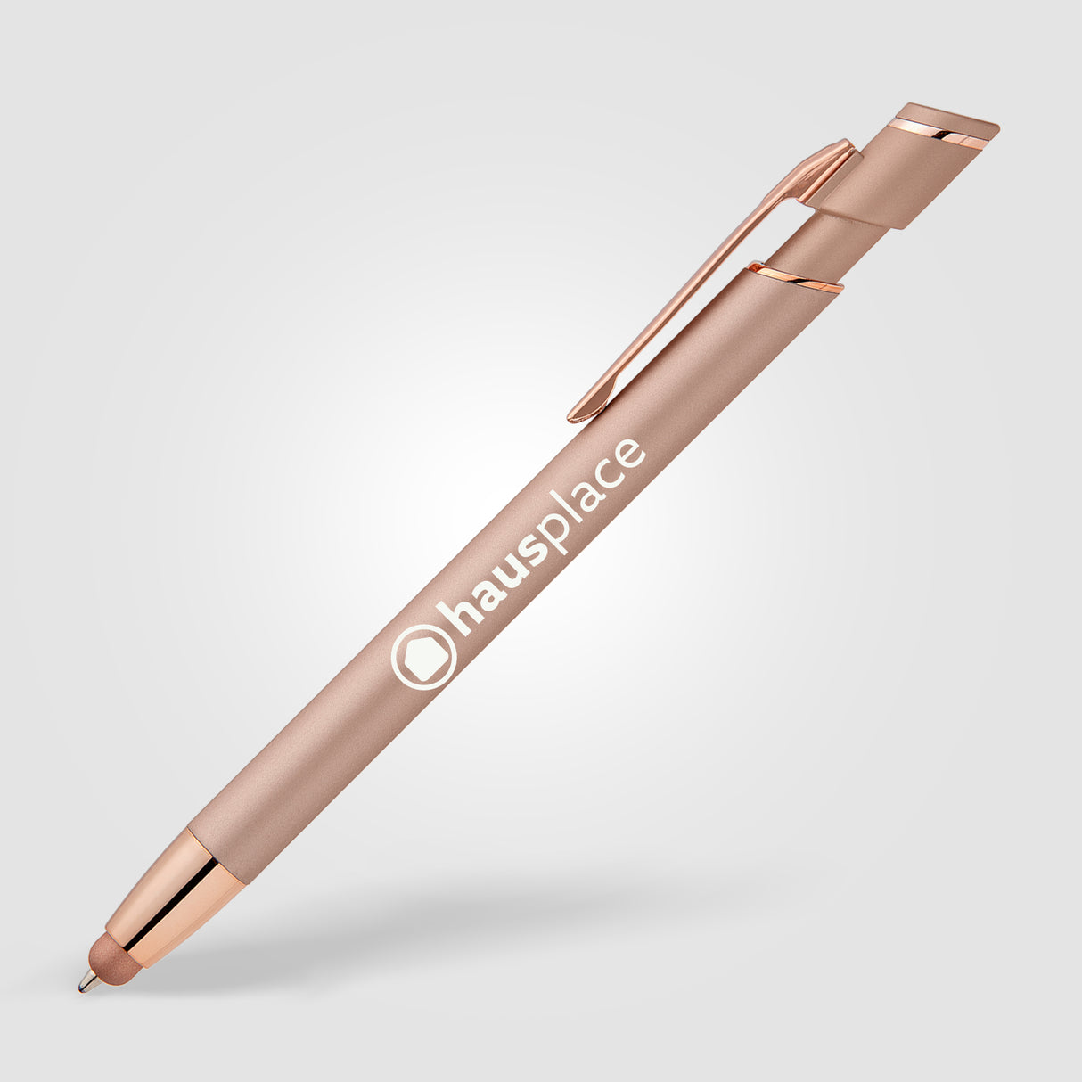 Pacific Softy Monochrome Metallic Pen w/ Stylus