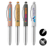 Vivano Softy Metallic Pen w/ LED Light and Stylus