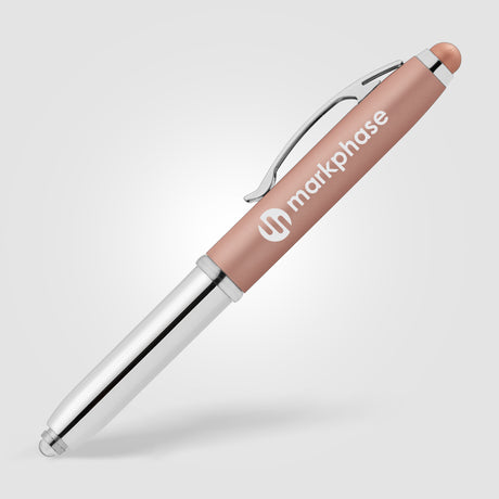 Vivano Softy Metallic Pen w/ LED Light and Stylus