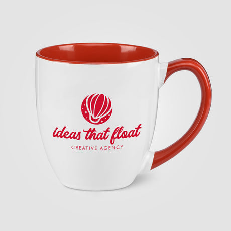 15 oz. Two-Tone Ceramic Bistro Mug