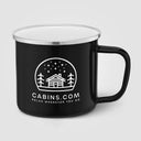 Wyoming - 13 oz. Enamel-Coated Campfire Mug with Stainless Rim