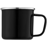 Wyoming - 13 oz. Enamel-Coated Campfire Mug with Stainless Rim