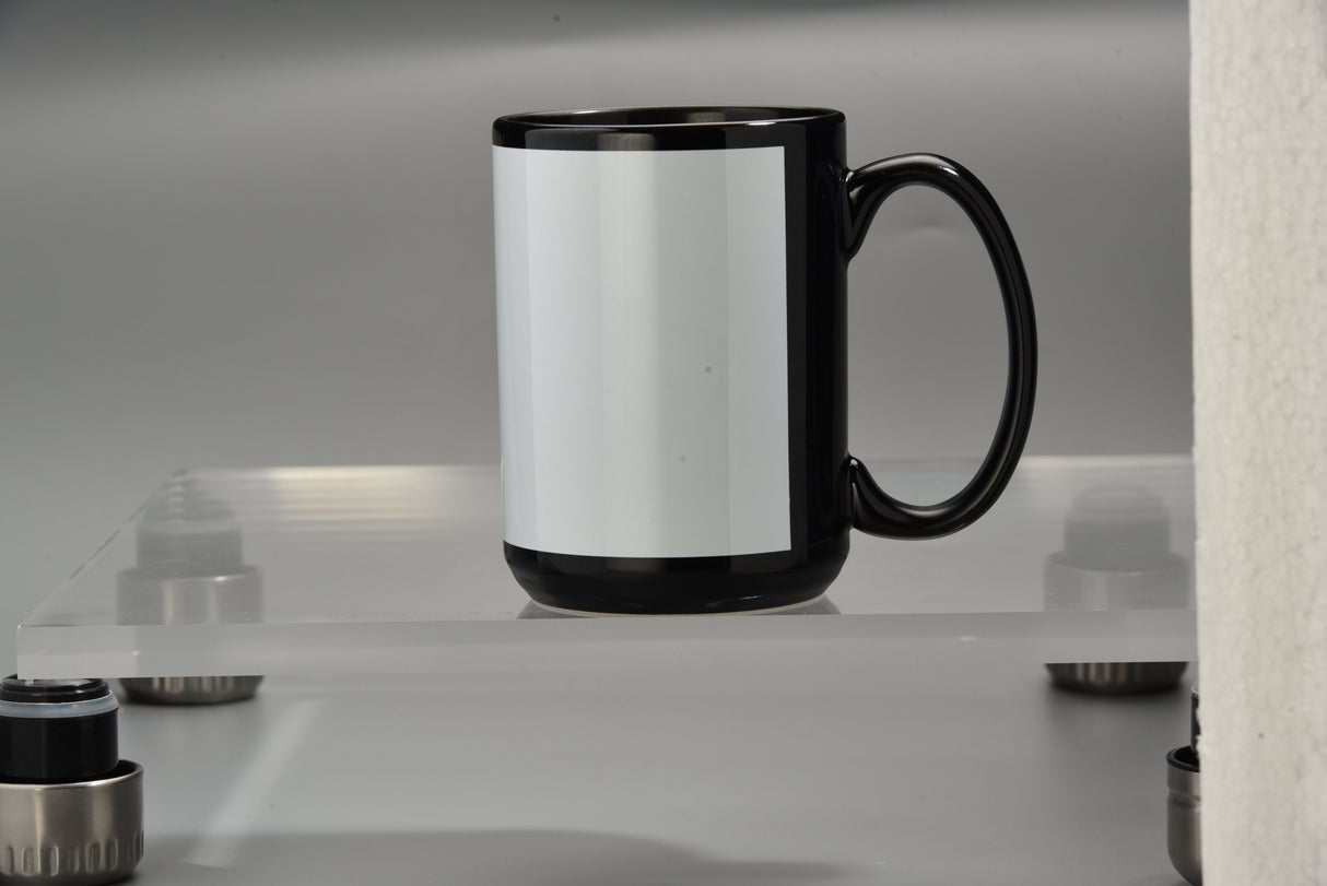 SimpliColor 15 oz. Black Ceramic Mug