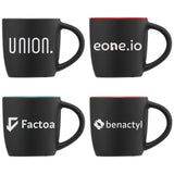 Zanzibar - 12 oz. Matte Black Ceramic Mug with ColorPop