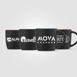 Zanzibar - 12 oz. Matte Black Ceramic Mug with ColorPop