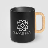 Vancouver - 18 oz. Stainless Steel Double Wall Mug with Bamboo Handle