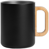 Vancouver - 18 oz. Stainless Steel Double Wall Mug with Bamboo Handle