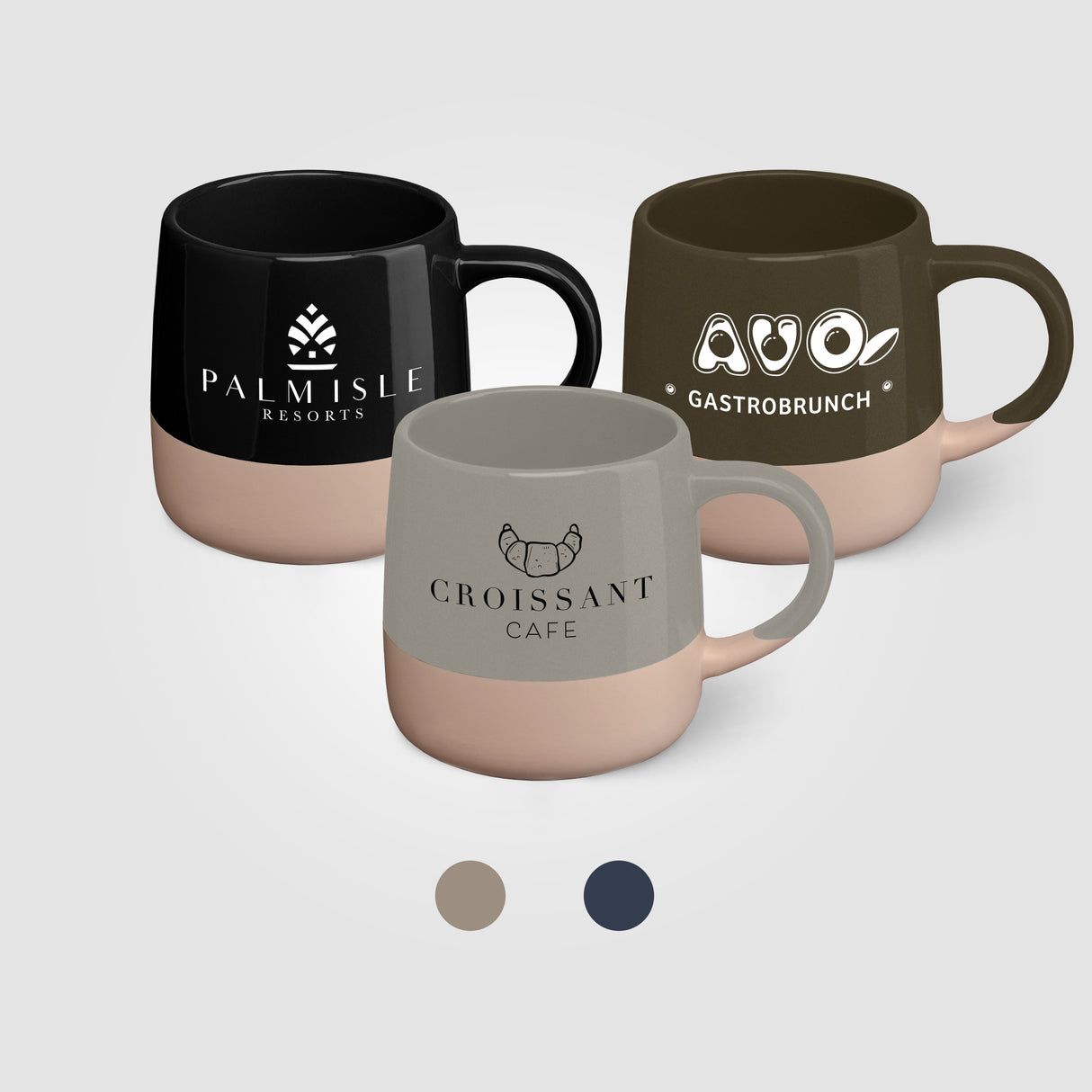 Atlas Ceramic Color Block Mug - 15 oz.