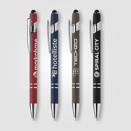 Ellipse Softy Recycled Aluminum Pen w/ Stylus + Anti-Fraud Ink