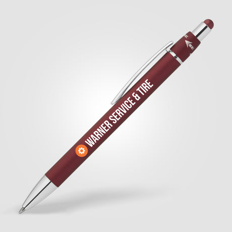 Orbit Spinner Chrome Metal Pen w/ Stylus