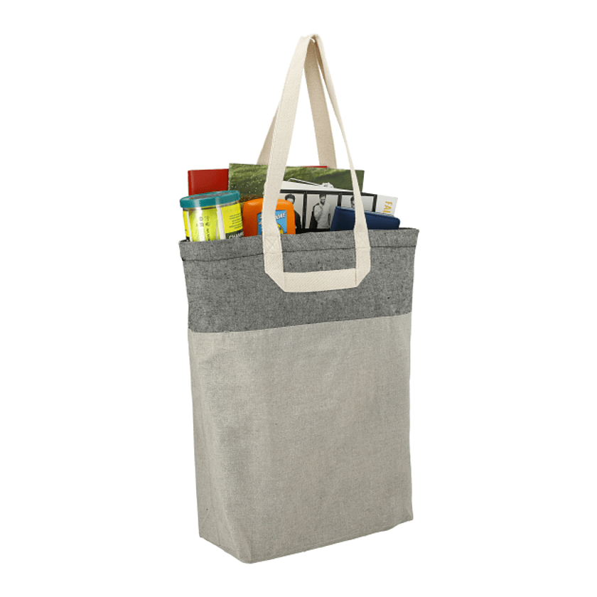 Recycled Cotton U-Handle Book Tote