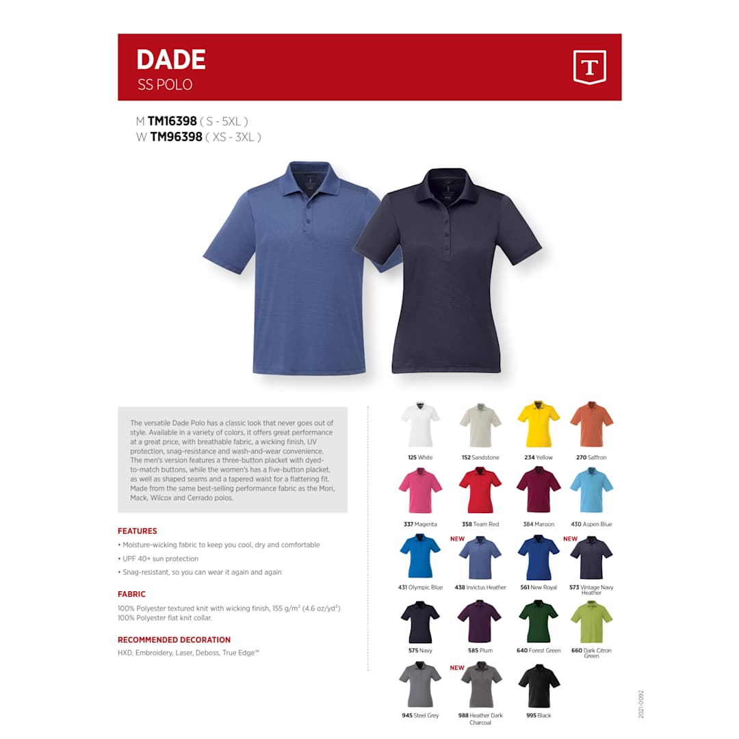 Men's DADE Short Sleeve Polo