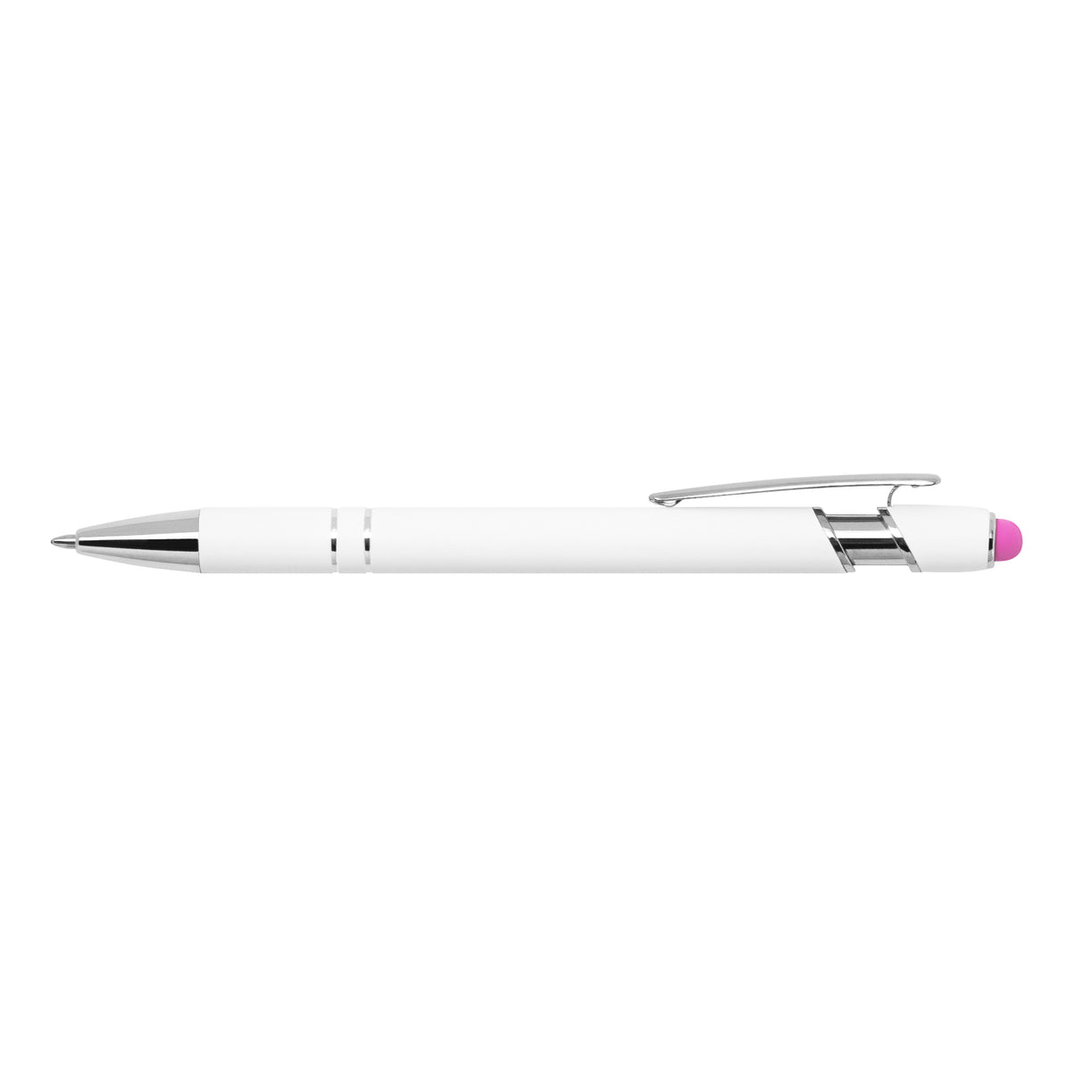 Ellipse Softy White Barrel Metal Pen w/ Stylus