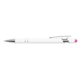 Ellipse Softy White Barrel Metal Pen w/ Stylus