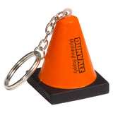 Construction Cone Stress Reliever Key Chain
