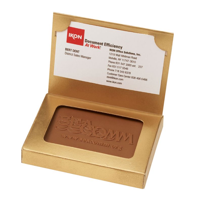 Custom Chocolate Cookies - Cookie Business Card Box