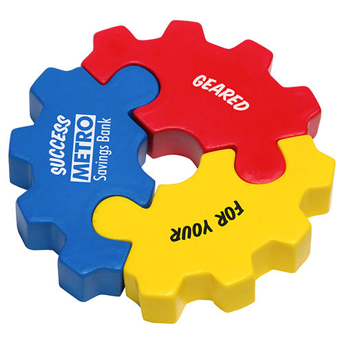 3-Piece Gear Puzzle Set Stress Reliever