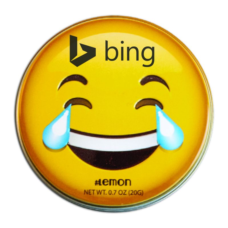 Laughing Emojy Tin with Lemon Mints